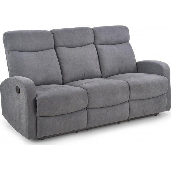 Anslo 3-istuttava leposohva - harmaa Anslo 3-istuttava leposohva - harmaa