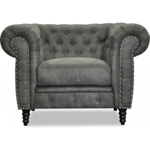 Ashford chesterfield -nojatuoli - Antrasiitti eco-nahka Ashford chesterfield -nojatuoli - Antrasiitti eco-nahka