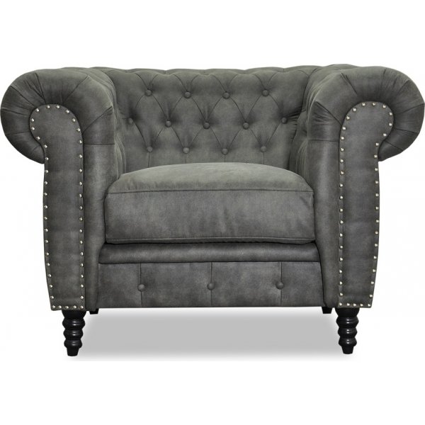 Ashford chesterfield -nojatuoli - Antrasiitti eco-nahka