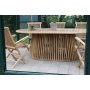 Salt ulkoruokailuryhm soikea ruokapyt 200 cm, 6 runkotuolia - Teak