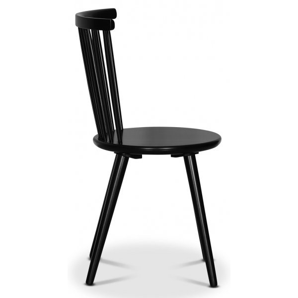 Nova ruokailuryhm, jatkettava ruokapyt 130-170 cm sis. 6 mustaa uloketuolia Castor - Walnut + 6.00 x Tuolin tyyny