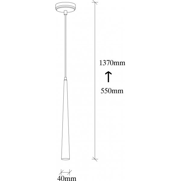 Kattolampusta 6071 - musta Kattolampusta 6071 - musta