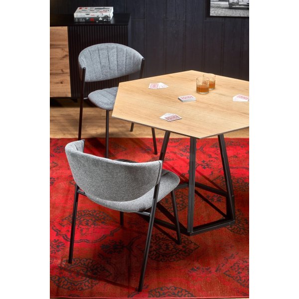 Genevieve ruokapöytä 110 x 95 cm - Musta Genevieve ruokapöytä 110 x 95 cm - Musta