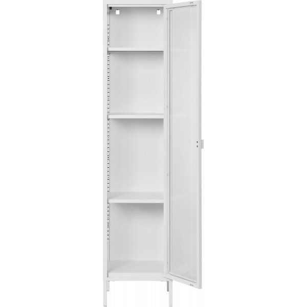 Brisbane lasikaappi 40x35x180 cm - Valkoinen Brisbane lasikaappi 40x35x180 cm - Valkoinen