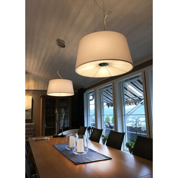 Omega kattovalaisin - Valkoinen/kromi