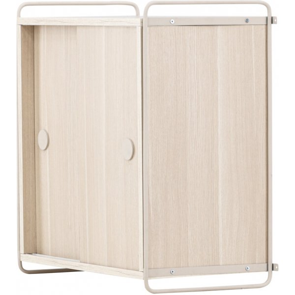 Paris-seinkaappi 68 x 60 cm - Beige/Whitewash