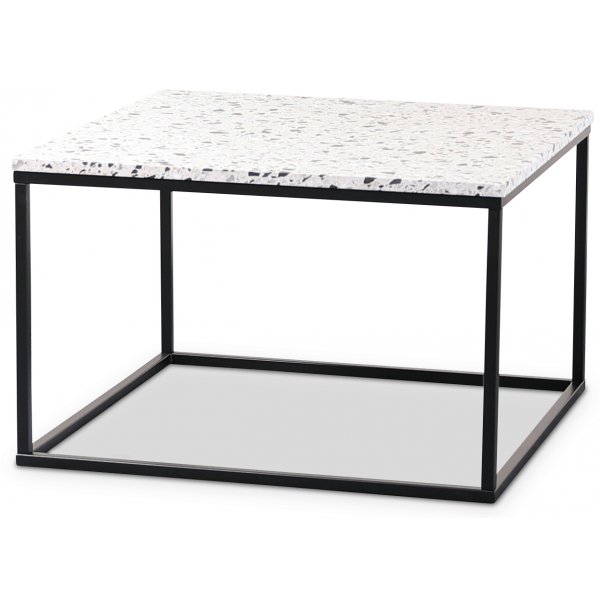 Terrazzo-sohvapöytä 75x75 cm - Cosmos Terrazzo & musta runko Terrazzo-sohvapöytä 75x75 cm - Cosmos Terrazzo & musta runko