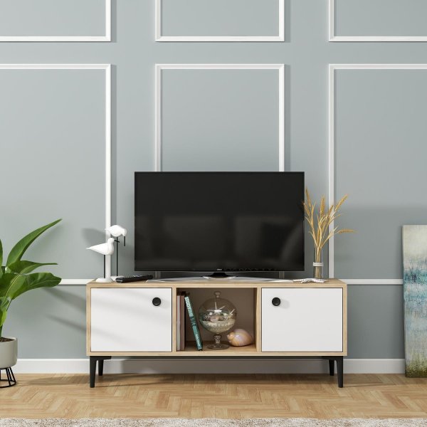 Paridon mediapenkki - Safiiri/tammi/valkoinen Paridon mediapenkki - Safiiri/tammi/valkoinen