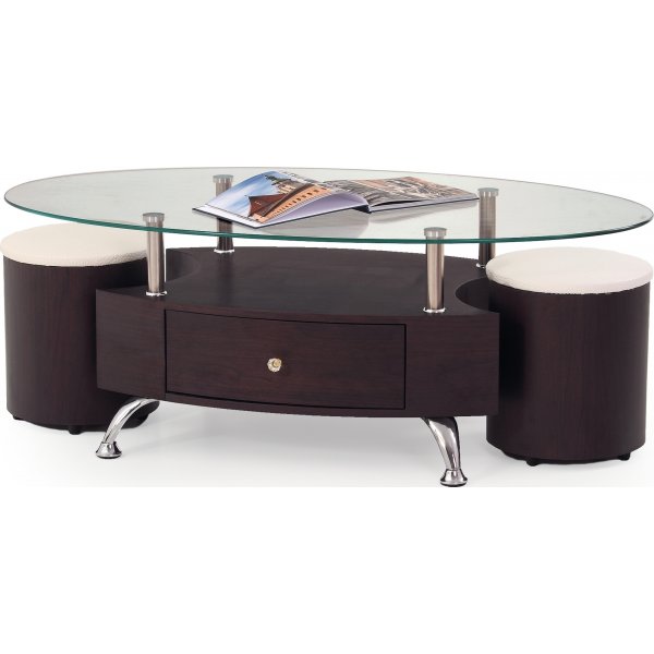 Meeting-sohvapyt jakkaroilla - Wenge