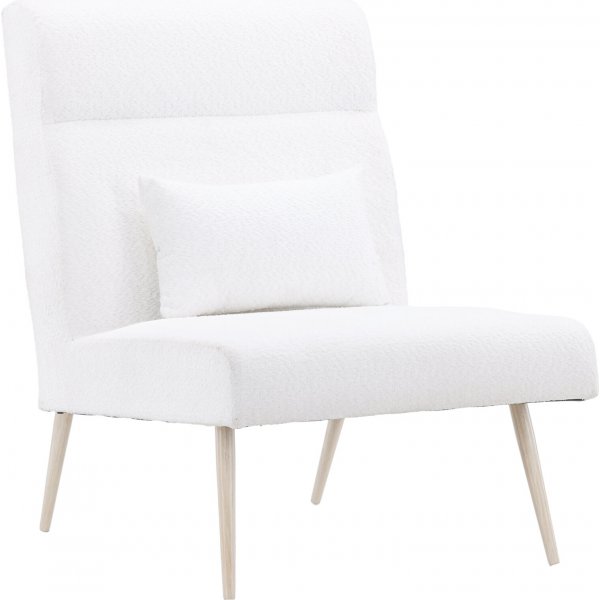 Bloom nojatuoli - White teddy/Whitewash