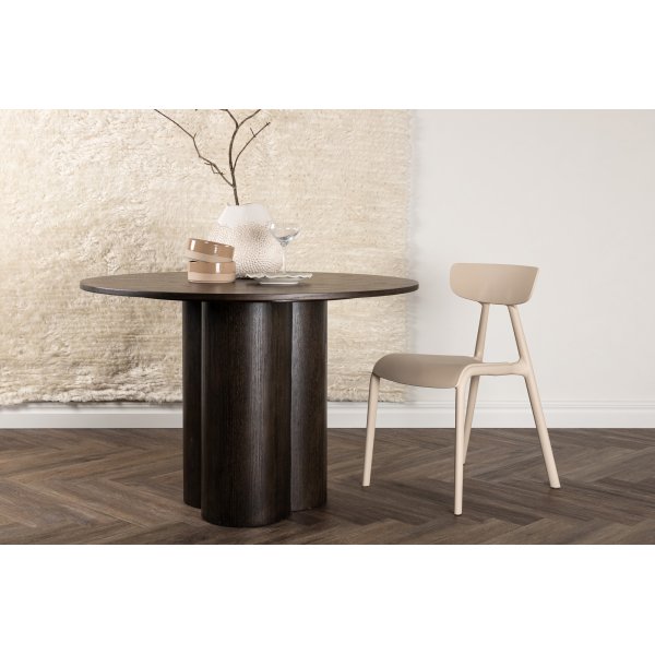 Olivia ruokapöytä Ø110 cm - Mokka Olivia ruokapöytä Ø110 cm - Mokka