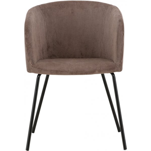 Berit ruokapydn tuoli - Ruskea vakosametti