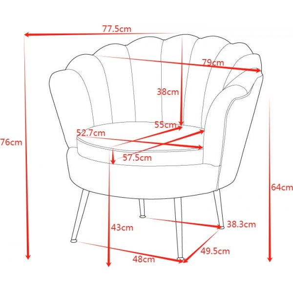 Tummanbeige sametti/messinki - Kingsley-nojatuoli + Huonekalujen jalat Tummanbeige sametti/messinki - Kingsley-nojatuoli + Huonekalujen jalat