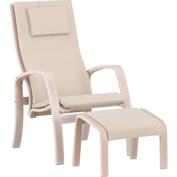Grt lepotuoli - Beige/Whitewash