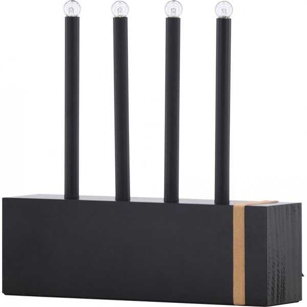 Fjällberget kynttilänjalka - musta/kulta Fjällberget kynttilänjalka - musta/kulta