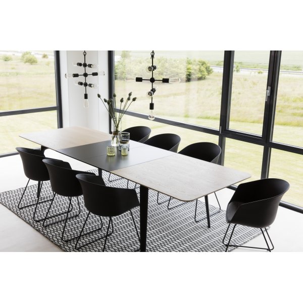 Connect ruokap�yt� 200 cm - Valkoinen pigmentoitu tammi