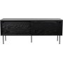 Tilava TV-taso 132 cm - Musta