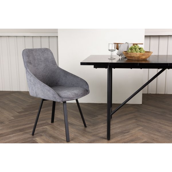 Rosie ruokap�yd�n tuoli - harmaa/musta