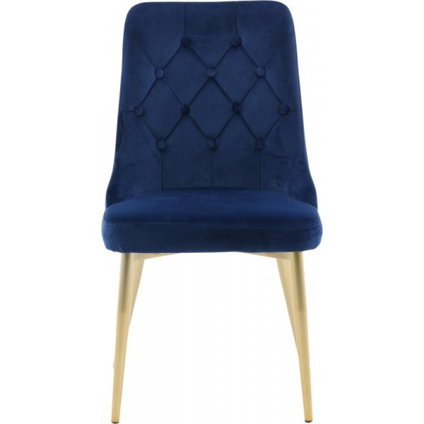 Alice Deluxe ruokatuoli - Sininen/messinki Alice Deluxe ruokatuoli - Sininen/messinki