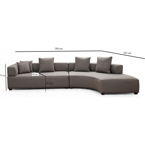 Gloria sohva - harmaa