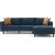 Kale divaani sohva oikea - Blue velvet