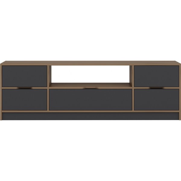 Elina mediapenkki - Pähkinä/antrasiitti Elina mediapenkki - Pähkinä/antrasiitti