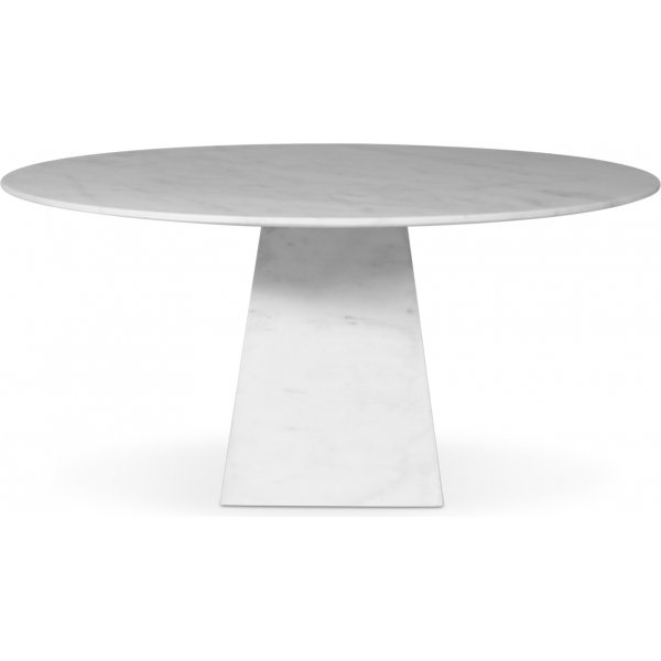 Pegani pyre ruokapyt valkoista marmoria - D145 cm