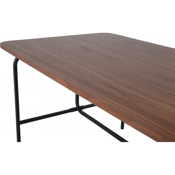 Kartioruokapöytä 200 cm - Musta/pähkinä Kartioruokapöytä 200 cm - Musta/pähkinä