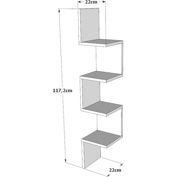 Wonder seinähylly - mänty Wonder seinähylly - mänty