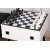 Shakkishakkipöytä 50 x 50 cm - Valkoinen/musta