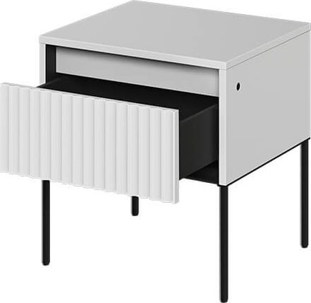 Trend yöpöytä - Valkoinen/musta Trend yöpöytä - Valkoinen/musta