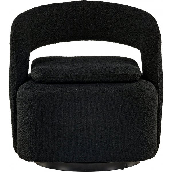 Laurel-nojatuoli - musta