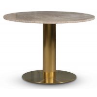 Empire ruokapöytä Ø105 cm - Empradore marmori / Harjattu messinki Empire ruokapöytä Ø105 cm - Empradore marmori / Harjattu messinki