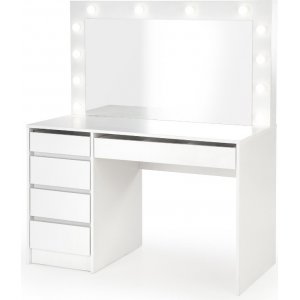 Meikkipöytä Valkoinen 120 x 55 cm LED-valaistuksella - Facada + Huonekalujen tekstiilien puhdistus Meikkipöytä Valkoinen 120 x 55 cm LED-valaistuksella - Facada + Huonekalujen tekstiilien puhdistus