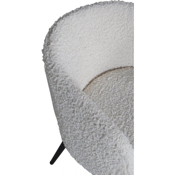 Nojatuoli luonnonvalkoinen - Bouclé Nojatuoli luonnonvalkoinen - Bouclé