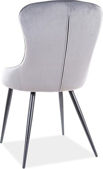 Lotus ruokapöydän tuoli - Harmaa sametti Lotus ruokapöydän tuoli - Harmaa sametti