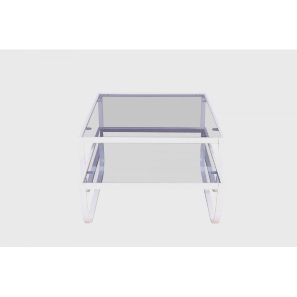 Korsbacken sohvapöytä - Valkoinen/lasi Korsbacken sohvapöytä - Valkoinen/lasi