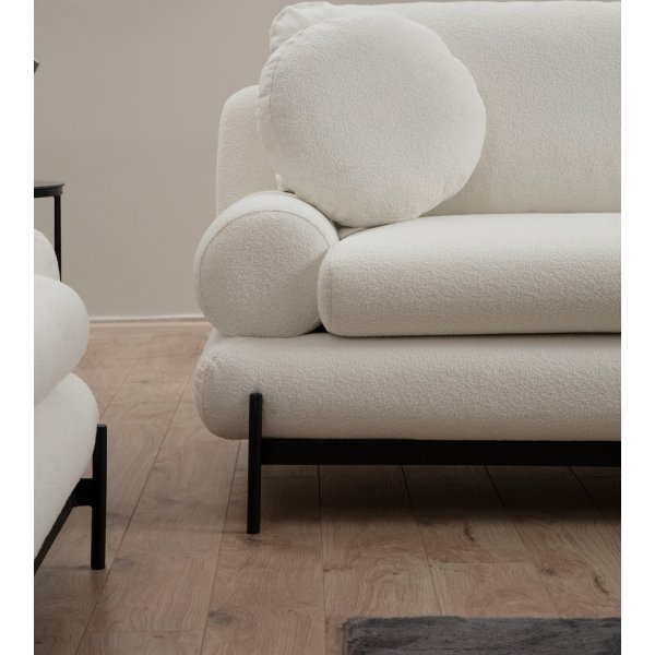 Livorno 3-istuttava sohva - valkoinen Livorno 3-istuttava sohva - valkoinen