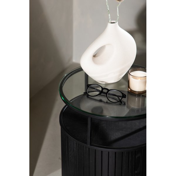 Bovall-sivupyt 37 cm - Musta