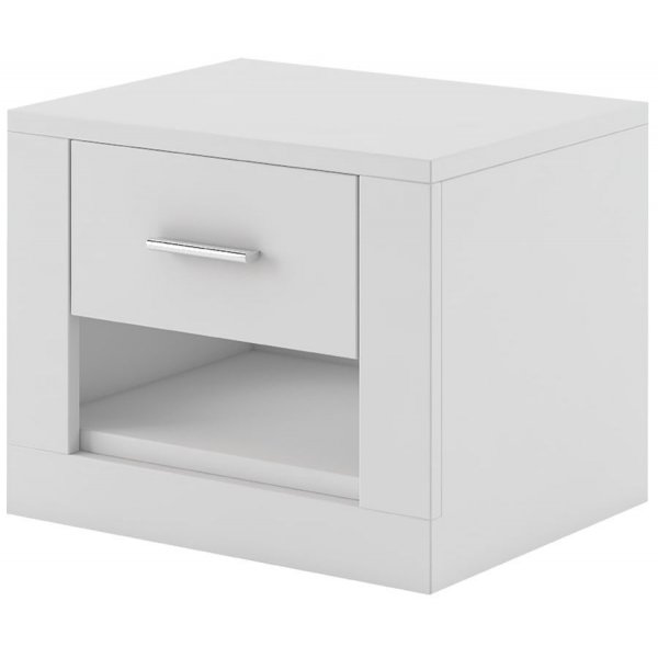 Mervyn yöpöytä - Valkoinen Mervyn yöpöytä - Valkoinen