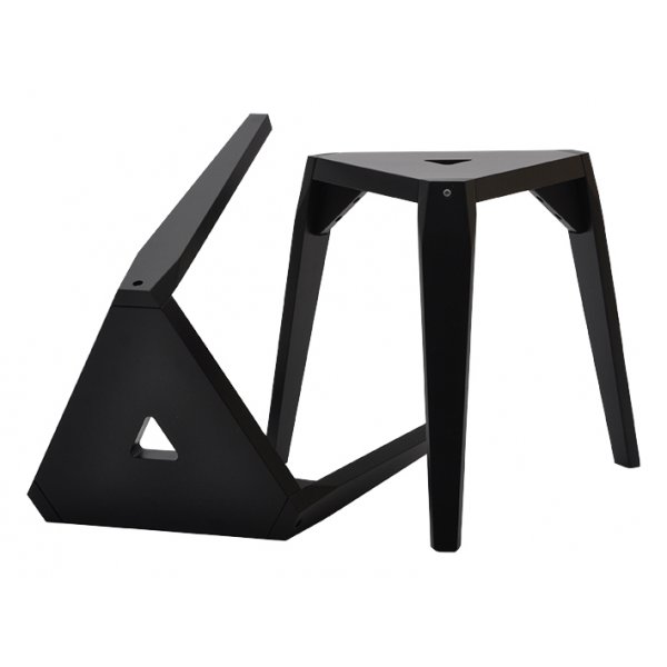 Kolmikulmajakkara Prisma - Musta