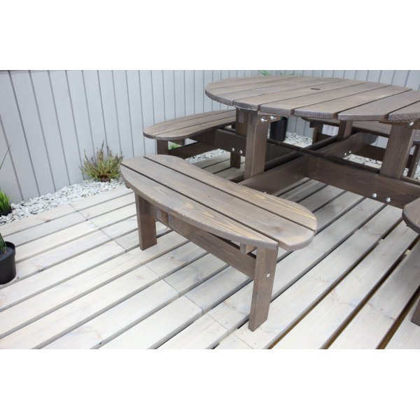 Ronda kalusteryhmä - Puutarhapenkki & pöytä yhdessä - Ruskea Ronda kalusteryhmä - Puutarhapenkki & pöytä yhdessä - Ruskea