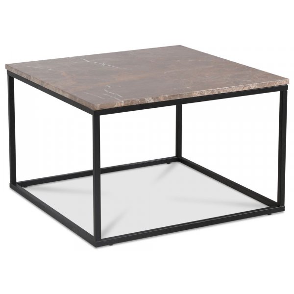 Accent-sohvapöytä 75 - Ruskea marmori / Musta Accent-sohvapöytä 75 - Ruskea marmori / Musta