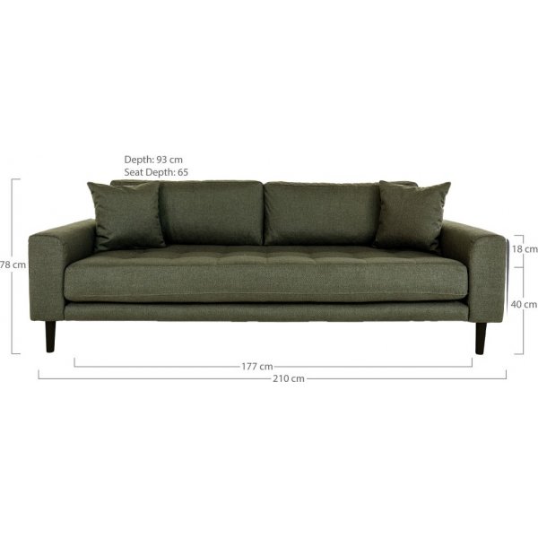 Sohva Lido - Oliivinvihreä Sohva Lido - Oliivinvihreä