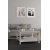 Madrid-sohvapyt 81 x 81 cm - Valkoinen