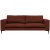 Aspen 3-istuttava sohva - Ruosteenpunainen chenille + Huonekalujen tahranpoistoaine