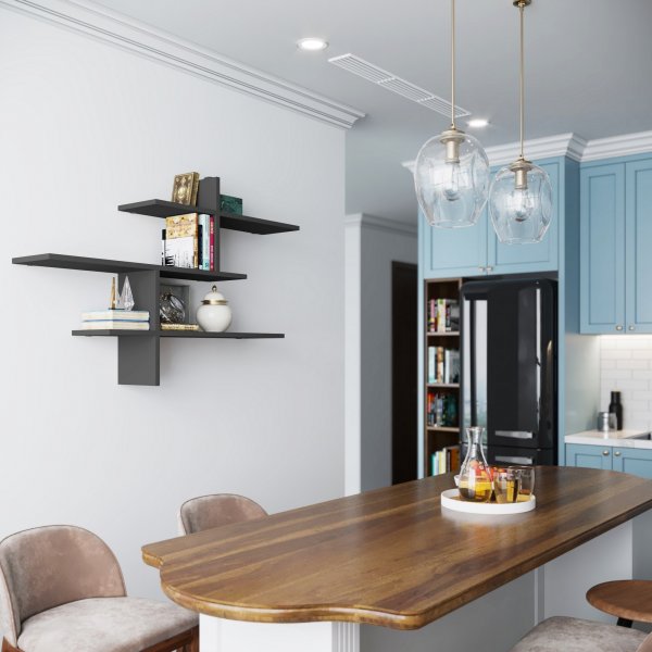 Leono seinähylly - antrasiitti Leono seinähylly - antrasiitti