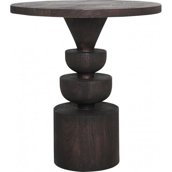 Tabla sivupyt 47,5 cm - Ruskeaksi lakattua mangopuuta