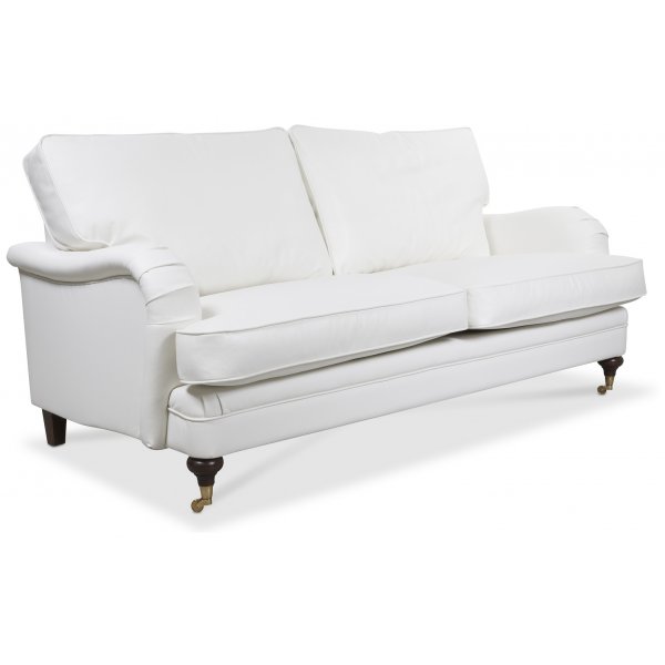Howard London Premium 3-istuttava suora sohva - Valkoinen PU