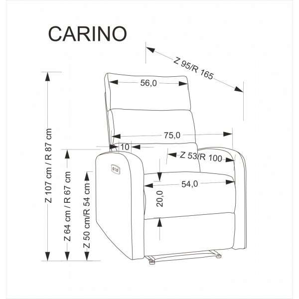 Sähköinen lepotuoli - Harmaa Sähköinen lepotuoli - Harmaa